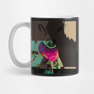 FROM THE PLANET Glitch Art Trippy Animal Mug